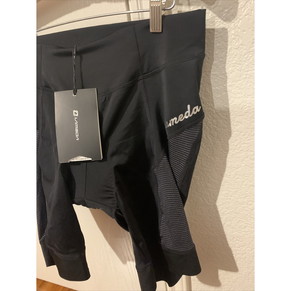 lameda mens cycling shorts XL stretchy black activewear nwt - Picture 2 of 9